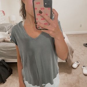 Pacsun Greenish V neck Top
